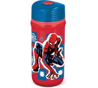 Marvel Borraccia rossa e blu in plastica per bambini Spiderman 390 ml con chiusra antigoccia