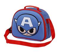 Marvel Borsa per il Pranzo 3D, 25.5 x 20 cm, Blu C. America