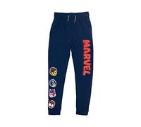 Marvel Boys' Cartoon Avengers Character Line Up Joggers, Navy