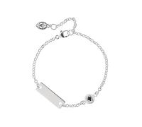 Marvel Braccialetto di Spider Man in Argento Sterling e una Piastra d'argento per Bambine, 18 cm con Allungatore Regolabile