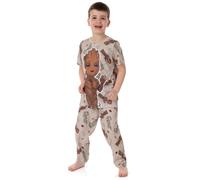 Marvel Brown Set pigiama a maniche corte e gambe lunghe Unisex Bambini