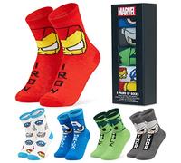 Marvel Calzini Ragazzo, Morbido Traspirante Calze Bambino - Pacco da 5 (Multi, 35-40)