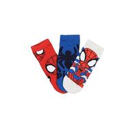Marvel Calzini Spiderman per Bambini e Ragazzi, Set da 3 Paia, Multicolore, in Cotone, Tema Supereroe (IT, Numero, 27, 30, Pack 1)