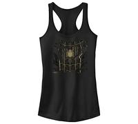 Marvel Canotta da Donna Way Home Torn Spider-Man Costume Racerback, Nero, L
