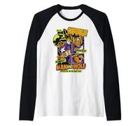 Marvel cap Wolf Halloween Maglia con Maniche Raglan