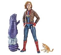 Marvel Captain Marvel 6-inch Legends Captain Marvel in Bomber Jacket Figure for Collectors, Kids, and Fans