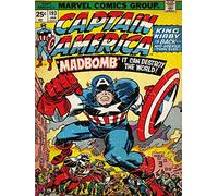 MARVEL Captain America 60 x 80 cm Stampa su tela Madbomb cm