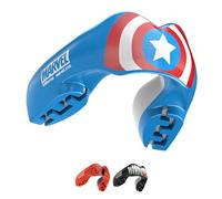 Marvel Captain America Apparecchi Ortodontici Paradenti Sportivo taglia unica Contatto Completo per Tutti Gli Sport, tra Cui Rugby, MMA, Hockey, Kickboxing Arti Marziali e Boxe