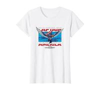 Marvel Captain America: Brave New World Sam Wilson Epic Shot Maglietta, Donna, Bianco, XS