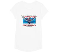 Marvel Captain America: Brave New World Sam Wilson Epic Shot Maglietta, Ragazze, Bianco, S