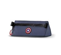 Marvel Captain America CAP-Astuccio Triangolo, Blu 21 x 8 cm