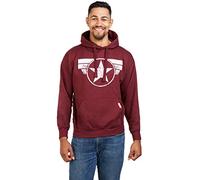 Marvel Captain America-cap Logo Cappuccio, Rosso (Burgundy Blue), Medium Uomo