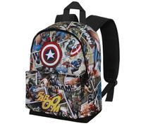 Marvel Captain America Comic-Zainetto Piccolo HS FAN, Multicolore, 25 x 35 cm, Capacità 12 L