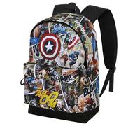 Marvel Captain America Comic-Zaino HS FAN 2.2, Multicolore, 31 x 44 cm, Capacità 24 L