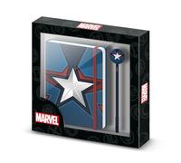 Marvel Captain America Courage-Geschenkbox mit Tagebuch und Fashion Kugelschreib