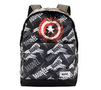 Marvel Captain America Scratches-Zaino HS FAN, Grigio, 30 x 43 cm, Capacità 22 L