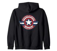 Marvel Captain America Sentinel of Liberty Security Logo Felpa con Cappuccio