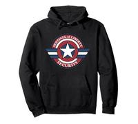Marvel Captain America Sentinel of Liberty Security Logo Felpa con Cappuccio