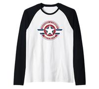 Marvel Captain America Sentinel of Liberty Security Logo Maglia con Maniche Raglan