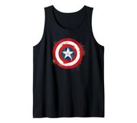 Marvel Captain America Spray Paint Shield Logo First Avenger Canotta