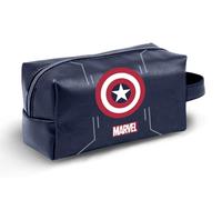 Marvel Captain America Starshield-Borsa da Toilette da Viaggio Brick PLUS, Blu Scuro, 27 x 13 cm