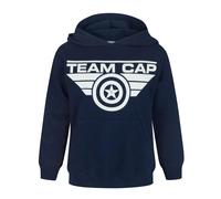 Marvel Captain America - Team Cap Slogan Unisex Neonati e Bambini Piccoli 5-6 an