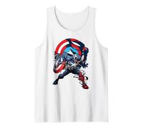 Marvel Captain America with The Venom Symbiote Symbol Canotta