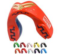 Marvel Captain Marvel Paradenti Sportivo Adulti e Bambini Contatto Completo per Tutti Gli Sport, tra Cui Rugby, MMA, Hockey, Judo Arti Marziali e Boxe