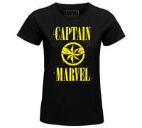 Marvel « Captain WOMAVLSTS012 T-Shirt Donna, Nero, M, Nero, M