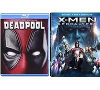 Marvel Cinematic Universe Super Hero Team Up X-Men: Apocalypse (Blu-ray +DVD + Digital HD) and Deadpool (Blu-ray +DVD +