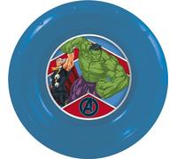Marvel Ciotola blu per bambini in plastica Avengers Hulk Thor resistente agli urti accidentali e riutilizzabile