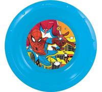 Marvel Ciotola blu per bambini in plastica Spiderman resistente agli urti accidentali e riutilizzabile