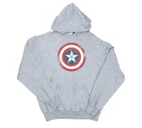 Marvel Civil War Felpa con Cappuccio Capitano America Scudo Effetto (BI6363)
