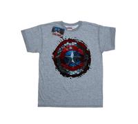 Marvel Civil War Maglietta Capitano America Scudo Esagonale Uomo (BI20734)