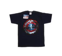 Marvel Civil War Maglietta Capitano America Scudo Esagonale Uomo (BI20734)