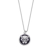 Marvel Collana Acciaio Inossidabile con Black Panther per Bambini, Lunghezza 56 cm