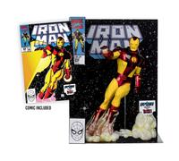 McFarlane Marvel Iron Man 1:6th Scale Collectible with Scene & Comic (Iron Man #256) Giocattoli