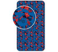 Marvel comic gifts Lenzuolo singolo con angoli, colore: blu/rosso