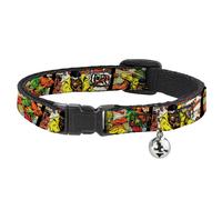MARVEL COMICS Cat Collar Breakaway with Bell 5-Classic Luke Cage Comic Scene Blo