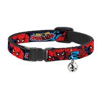 MARVEL COMICS Cat Collar Breakaway with Bell Amazing Spider-Man NARROW Fits 8.5-