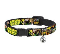 MARVEL COMICS Cat Collar Breakaway with Bell Retro IRON FIST Action Pose/Comic S