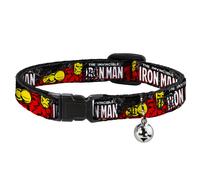 MARVEL COMICS Cat Collar Breakaway with Bell THE INVINCIBLE IRON MAN Stacked Com