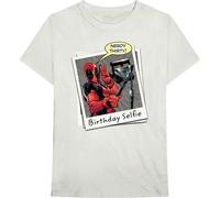 Marvel Comics Deadpool Birthday Selfie ufficiale Uomo maglietta unisex