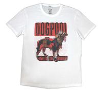 Marvel Comics Deadpool Dogpool Trouble autorizzato Uomo maglietta