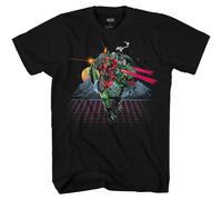 Marvel Comics Deadpool E Cable Maglia T-Shirt Adulto 80s Comics Nera