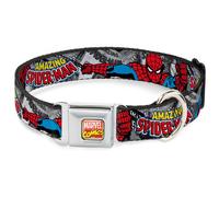 MARVEL COMICS Dog Collar AVA-Marvel Comics THE AMAZING SPIDER-MAN Stacked Comi
