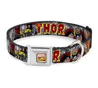 MARVEL COMICS Dog Collar AVA-Marvel Comics THE MIGHTY THOR Action Poses WIDE-Me
