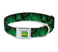 MARVEL COMICS Dog Collar HUA-THE HULK The Hulk Stacked Medium 11-16.5"