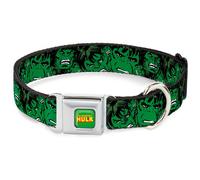 MARVEL COMICS Dog Collar HUA-THE HULK The Hulk Stacked Small 9.5-13"