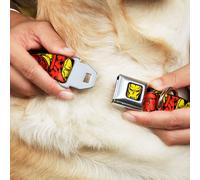 MARVEL COMICS Dog Collar IMA-Iron Man Face Red/Yellow THE INVINCIBLE IRON MAN A